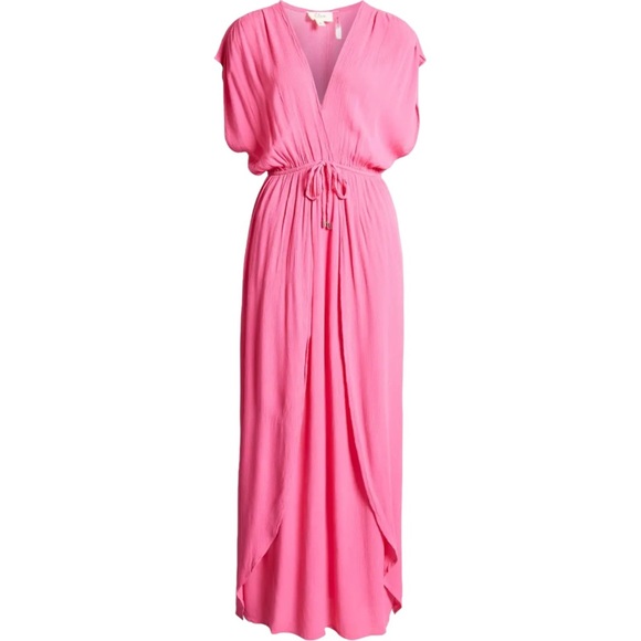 Elan Wrap Maxi Cover-up Dress - Picture 4 of 9